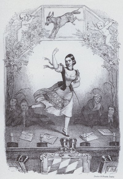 Lola Montez Tančící bavorská historie (litho) od European School