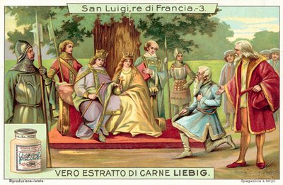 Louis IX z Francie vykonávající spravedlnost pod dubem ve Vincennes od European School