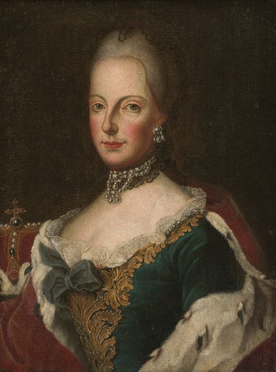 Marie Terezie, kolem 1750 (olej na plátně) od European School