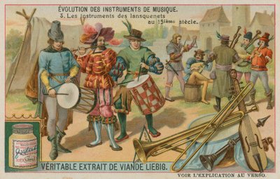 Nástroje žoldnéřských vojáků z 15. století od European School