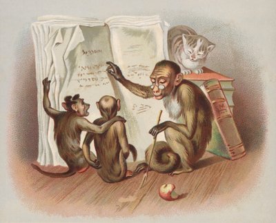 Výuka opice (chromolitho) od European School