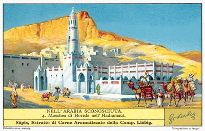 Mešita Horeda v Hadhramaut (chromolitho) od European School