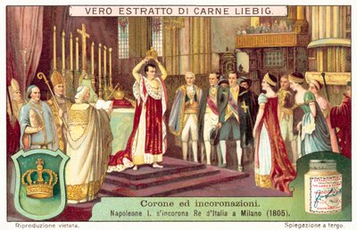 Napoleon Bonaparte se v Miláně korunoval za italského krále od European School