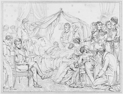 Napoleon: Mort, Death (rytina) od European School