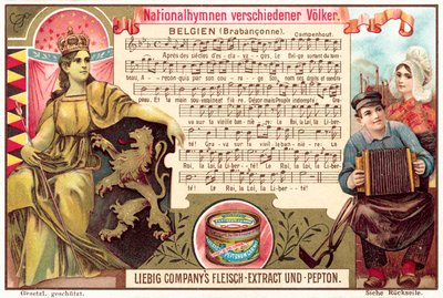 Státní hymna Belgie (chromolitho) od European School