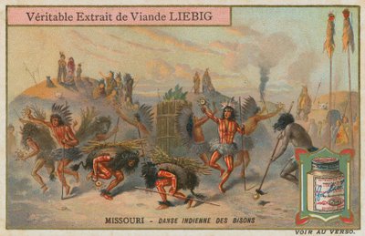 Indiánský tanec bizonů v Missouri od European School