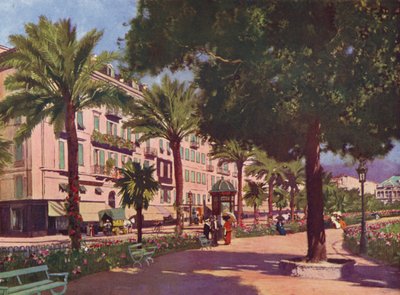 Nice, Avenue Massena (barevná litografie) od European School