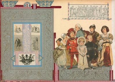 Stránka ze Sammelsuria, svazek III (tištěný materiál) od European School