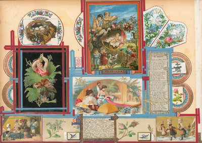 Stránka ze Sammelsuria, svazek III (tištěný materiál) od European School