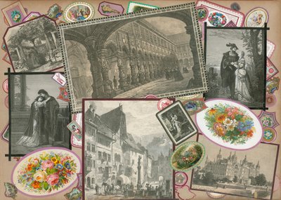 Stránka ze Sammelsuria, svazek III (tištěný materiál) od European School
