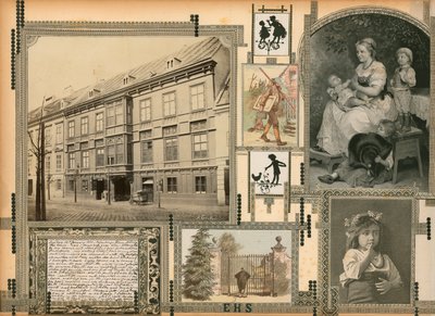 Stránka ze Sammelsurium, svazek IV (tištěný materiál) od European School