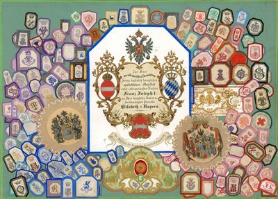 Stránka z knihy Sammelsurium, svazek IV (tištěný materiál) od European School