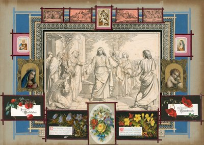 Stránka ze Sammelsurium, svazek IV (tištěný materiál) od European School