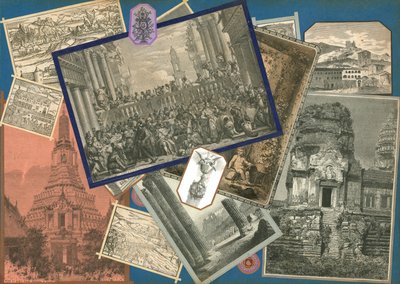 Stránka ze Sammelsurium, svazek IV (tištěný materiál) od European School