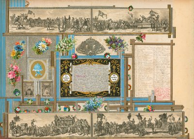 Stránka ze Sammelsurium, svazek IV (tištěný materiál) od European School