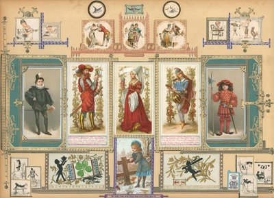 Stránka ze Sammelsurium, svazek IX (tištěný materiál) od European School