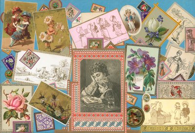 Stránka ze Sammelsurium, svazek IX (tištěný materiál) od European School