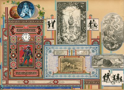 Stránka ze Sammelsurium, svazek IX (tištěný materiál) od European School