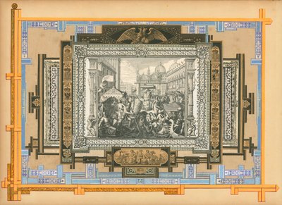 Stránka ze Sammelsurium, svazek IX (tištěný materiál) od European School