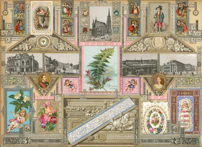 Stránka ze Sammelsurium, svazek VI (tištěný materiál) od European School