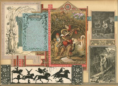 Stránka ze Sammelsurium, svazek VI (tištěný materiál) od European School