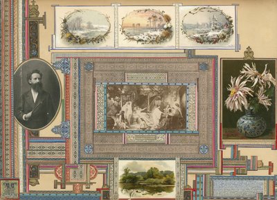 Stránka ze Sammelsurium, svazek VI (tištěný materiál) od European School