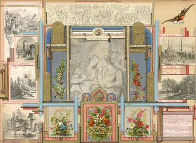 Stránka ze Sammelsurium, svazek VI (tištěný materiál) od European School