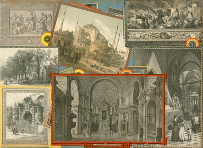Stránka ze Sammelsurium, svazek XI (tištěný materiál) od European School