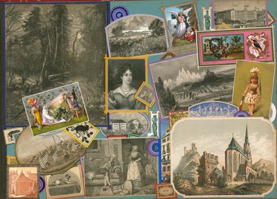 Stránka ze Sammelsurium, svazek XI (tištěný materiál) od European School