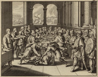 Podobenství o svatební hostině (rytina) od European School