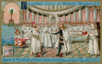 Parsifal léčí Amfortase svatým kopím od European School