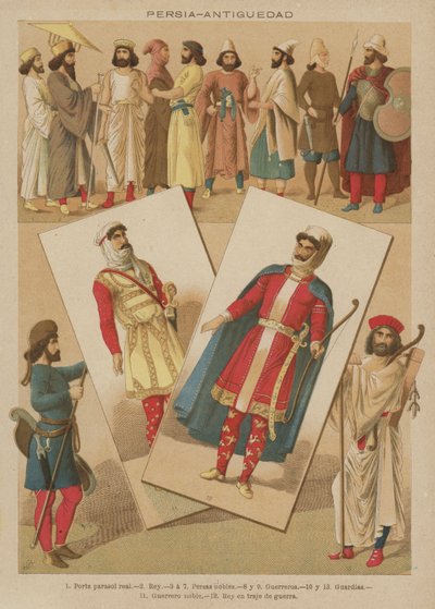 Persie, Antiguedad (barevné litho) od European School