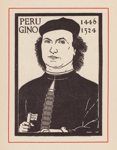 Pietro Perugino, italský renesanční umělec (litografie) od European School