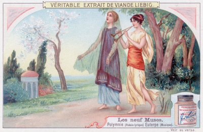 Polyhymnia (lyrická poezie) a Euterpe (hudba) od European School