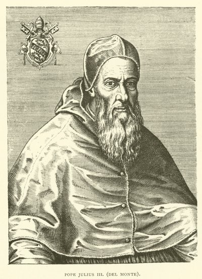 Papež Julius III, Del Monte (rytina) od European School