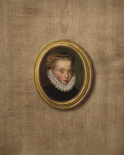 Portrét mladé princezny (barevná litografie) od European School