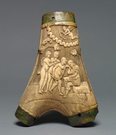 Prášková baňka, cca 1550-80 od European School