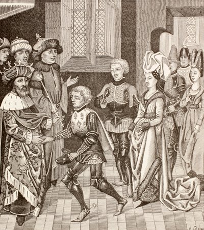 Přijetí Gautier-sans-Avoir uherským králem, kolem roku 1880 od European School