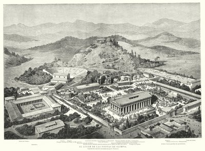 Rekonstrukce starověké Olympie, Řecko (litho) od European School