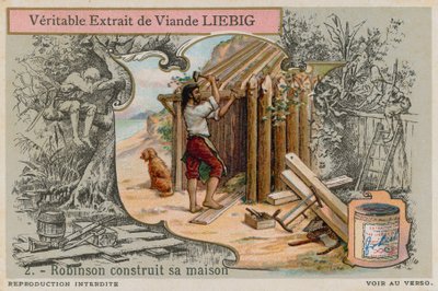 Robinson Crusoe staví svou chatrč od European School