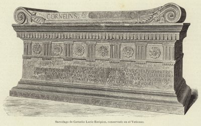 Sarkofág Cornelia Luciuse Scipia, zachovaný ve Vatikánu od European School