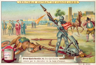 Scéna z Dona Quijota (chromolitho) od European School