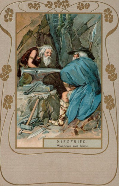 Siegfried, poutník a mim (barevná litografie) od European School
