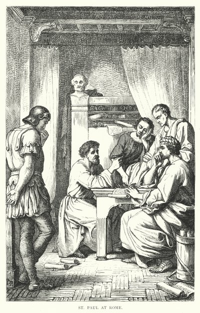 Svatý Pavel v Římě (rytina) od European School