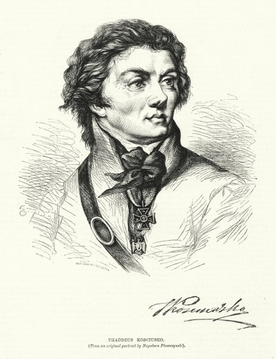 Thaddeus Kosciusko (rytina) od European School
