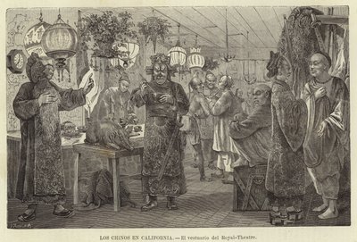 Číňané v Kalifornii - El vestuario del Royal-Theatre od European School