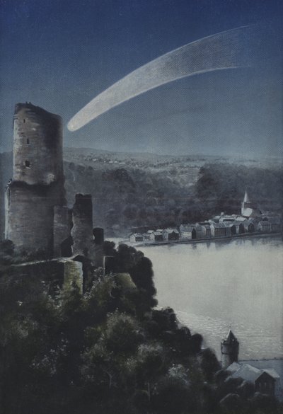 Velká kometa z roku 1811 (barevné lito) od European School