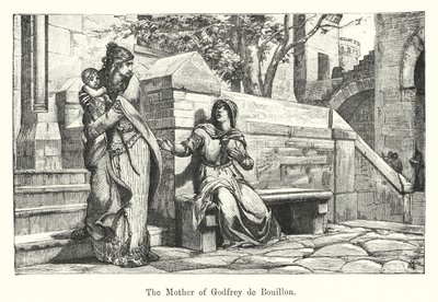 Matka Godfrey de Bouillon (rytina) od European School