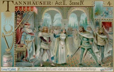 Pěvecká soutěž ve Wartburgu (chromolitho) od European School