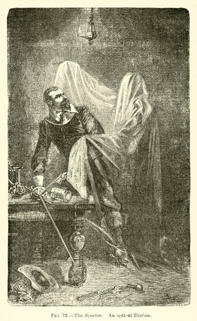 The Spectre, optická iluze (rytina) od European School